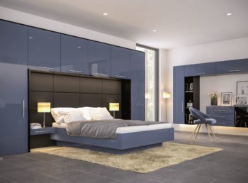 Zurfiz Baltic Blue/Black Bedroom
